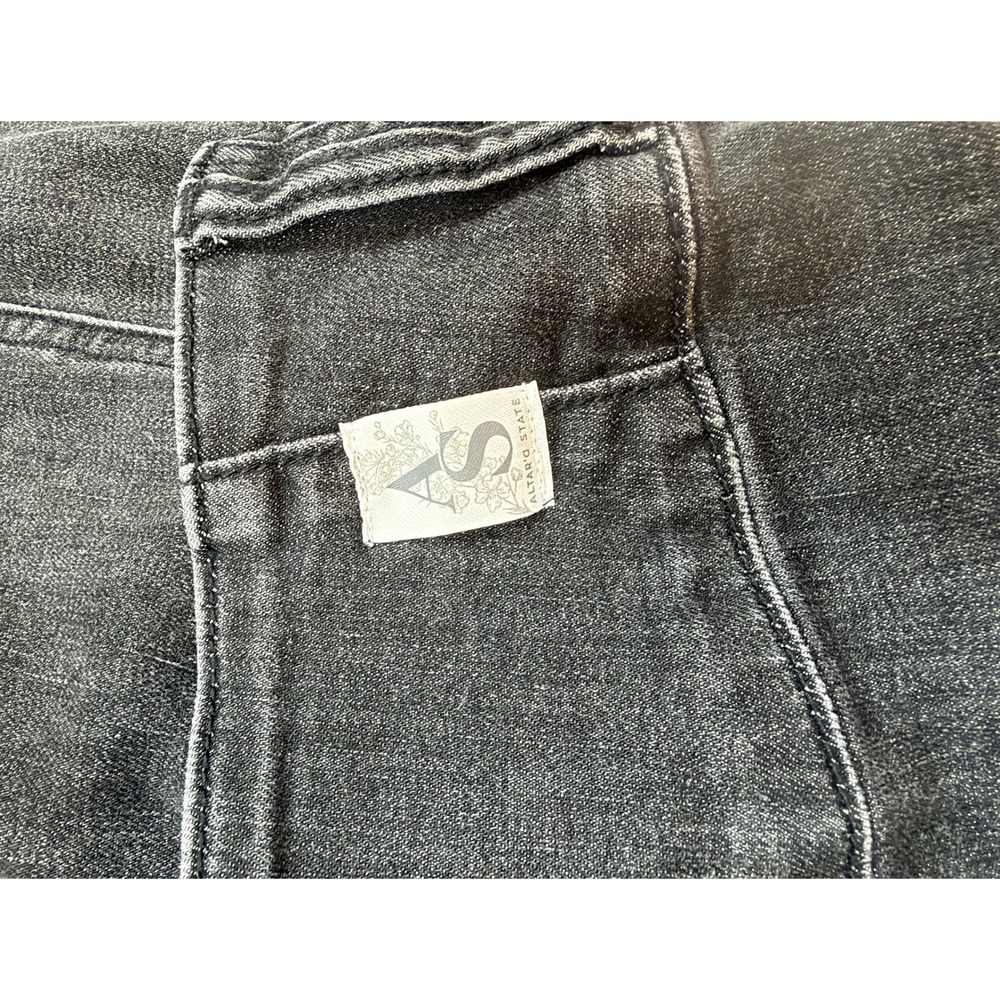 Altar'd State Washed Black Flare Jeans High Rise Seam Detail Size 26 PSPP104 - Picture 5 of 7